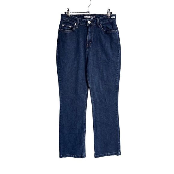 St John’s Bay Stretch Flare Jeans 8 Women’s Dark Wash Gently Used [#0492] - Picture 1 of 4